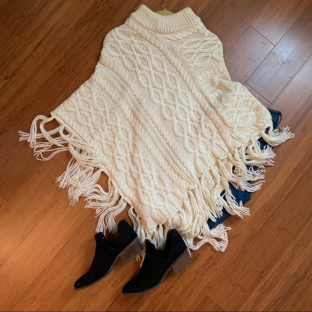 Women’s knit poncho